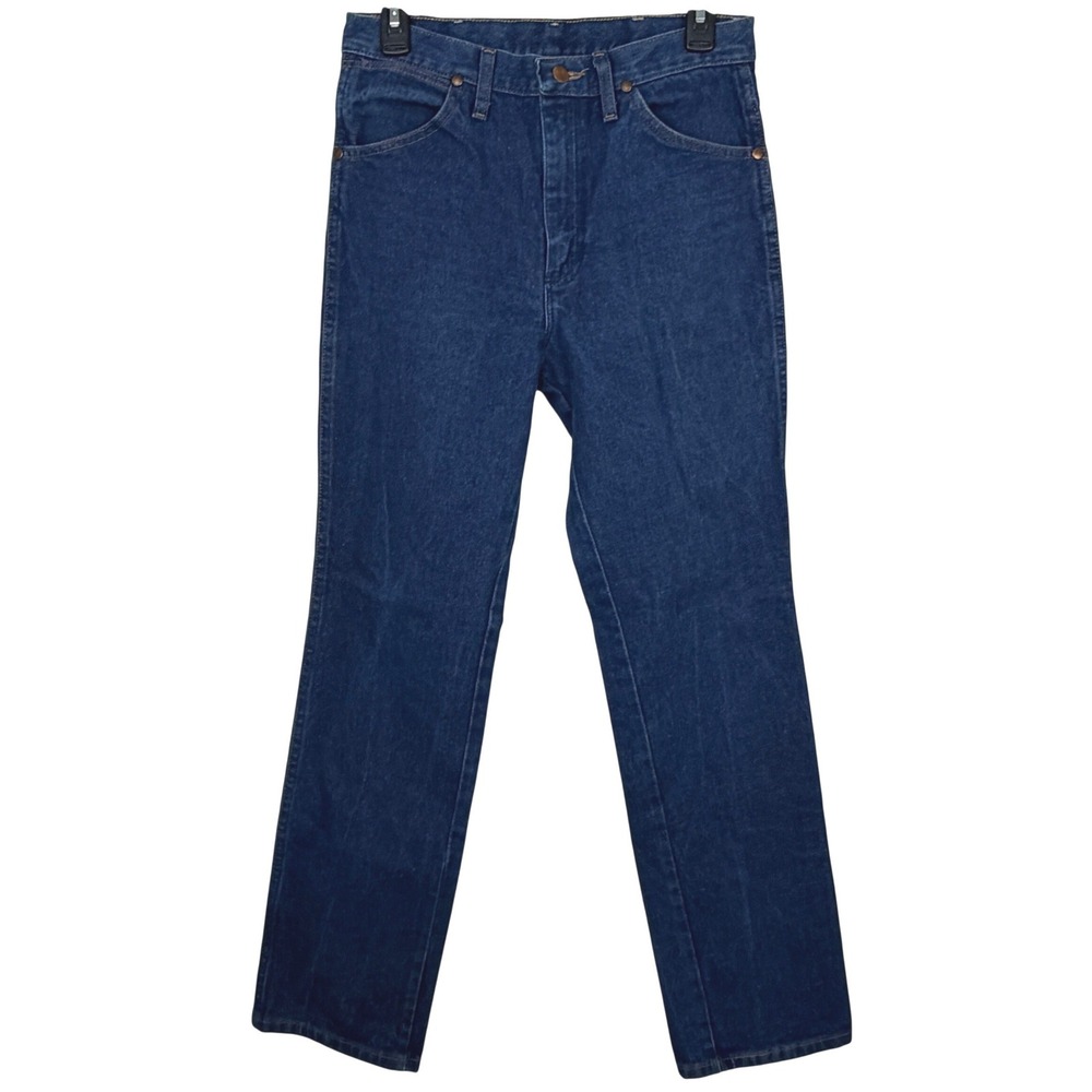 Wrangler Jeans Cowboy Cut Slim Fit 936PWD Mens 30x31 Blue Dark Wash Straight Leg